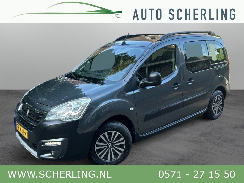 Peugeot Partner Tepee 1.2 110pk Clima, Camera, Trekhaak, PDC, Stof, 1199 cc, Met garantie (alle), Bedrijf