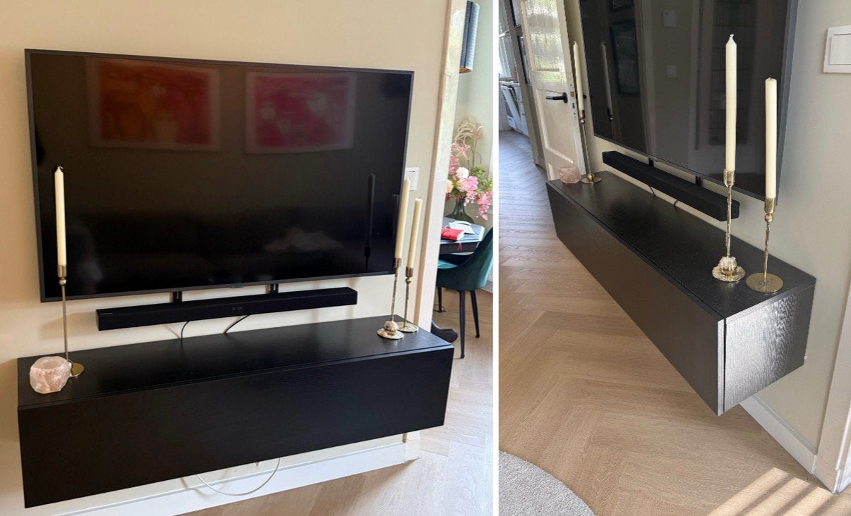 TV kast 140 cm breed, 33 cm diep, Ophalen, 100 tot 150 cm, Zo goed als nieuw, Minder dan 100 cm