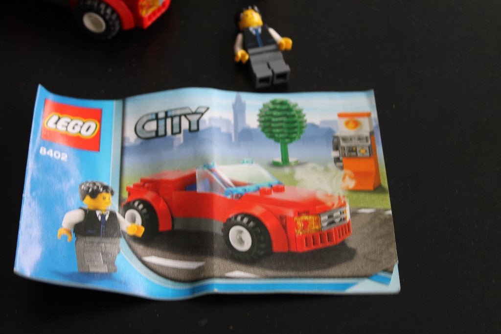 lego city rode sportwagen 8402, City, Lego, Ophalen of Verzenden, Zo goed als nieuw