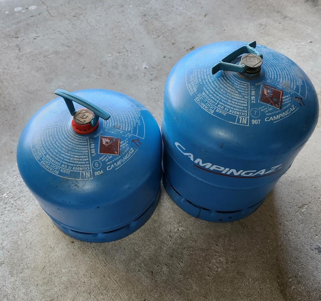 Campinggaz gas flessen 907., Ophalen