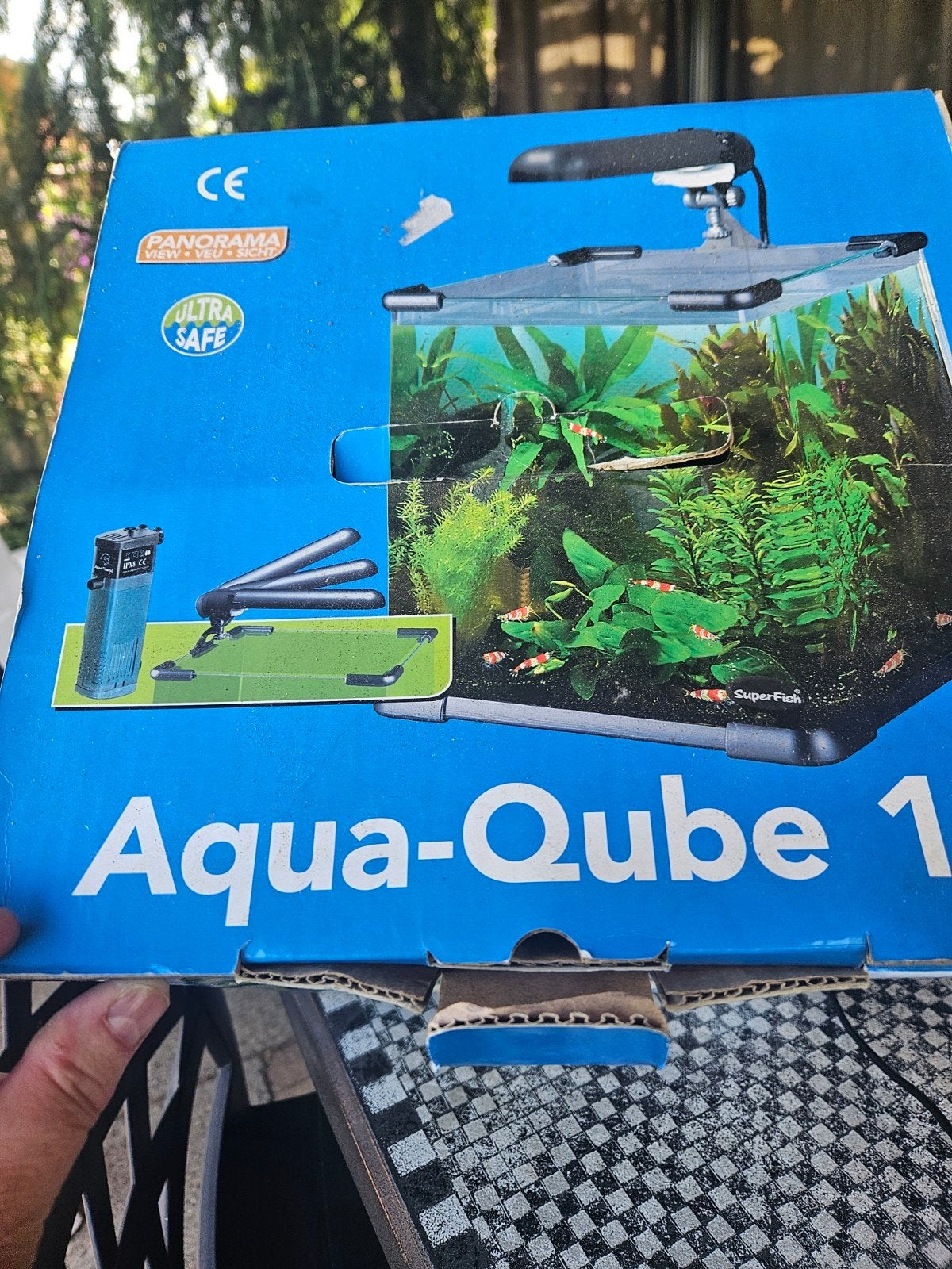 Super fisch aqua cube 15 panorama, Ophalen, Zo goed als nieuw, Leeg aquarium, Superfish