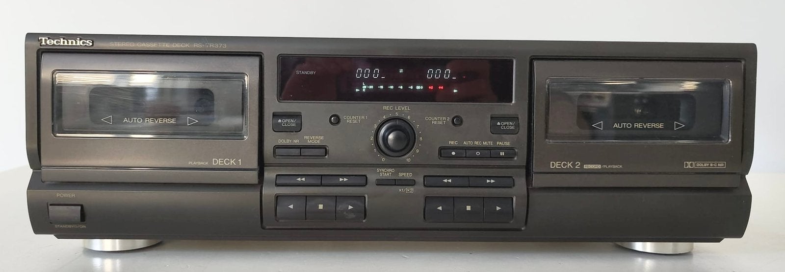 Technics RS-TR373 Stereo Double Cassette Deck (1994-03), Audio, Tv en Foto, Cassettedecks, Ophalen of Verzenden, Dubbel, Overige merken