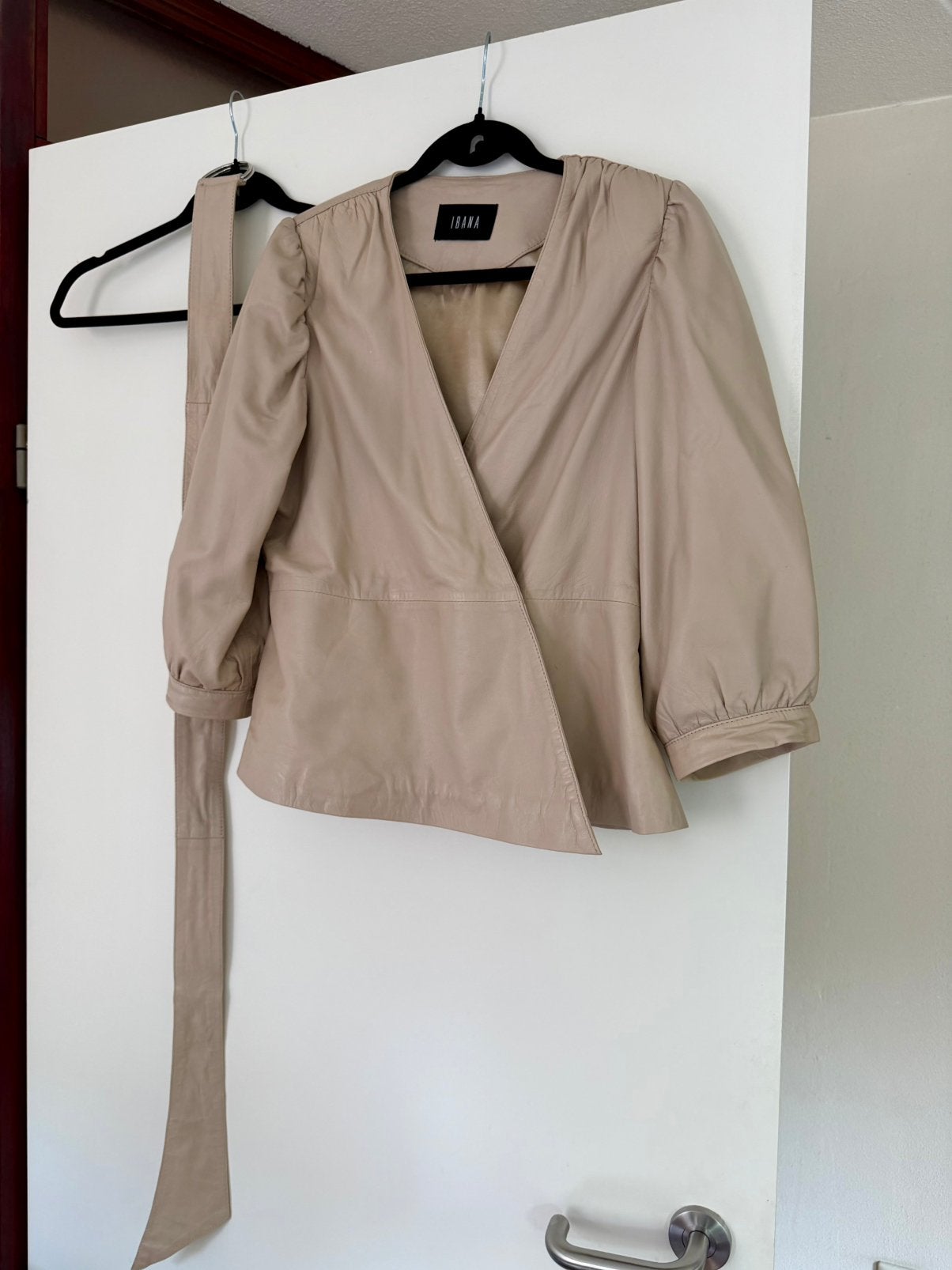 100% leren damesblouse maat 40, Ophalen of Verzenden, Zo goed als nieuw