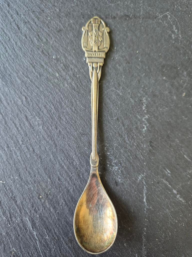 Vintage AVRO Hilversum Souvenir Lepel - Verzilverd, Antiek en Kunst, Ophalen of Verzenden