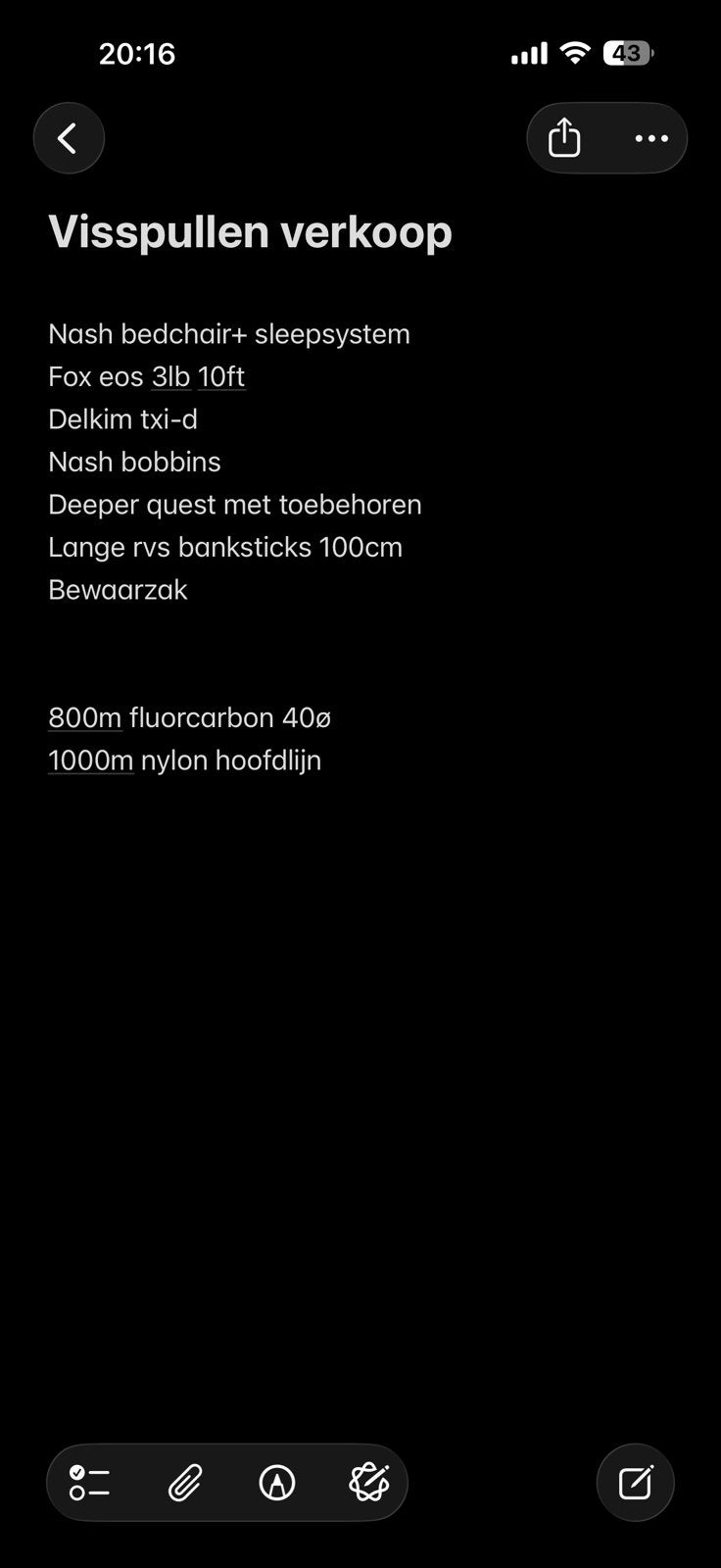 Complete karperset te koop wegens tijdgebrek en verhuizing, Watersport en Boten, Ophalen, Gebruikt, Complete hengel