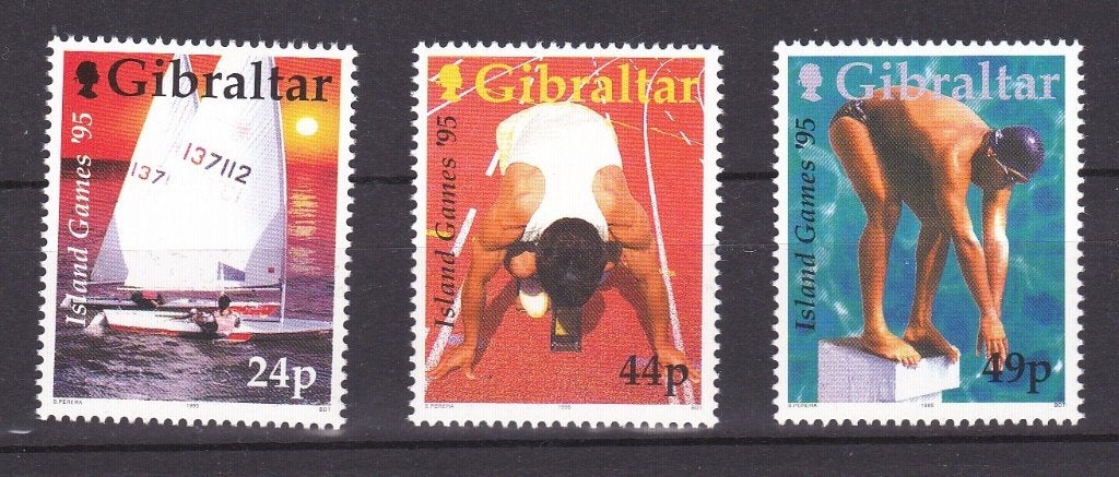 120. Gibraltar 1995 watersport, Ophalen of Verzenden, Postfris