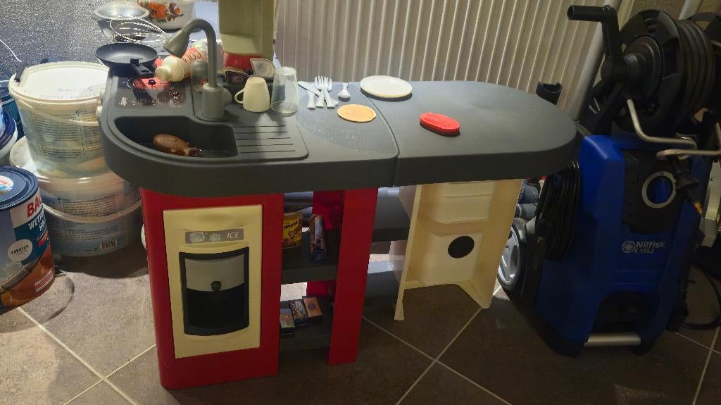 MOOIE SMOBEY TEFAL KINDERKEUKEN MET LEUK EXTRA !!, Ophalen, Zo goed als nieuw, Kunststof, Speelkeuken-accessoire