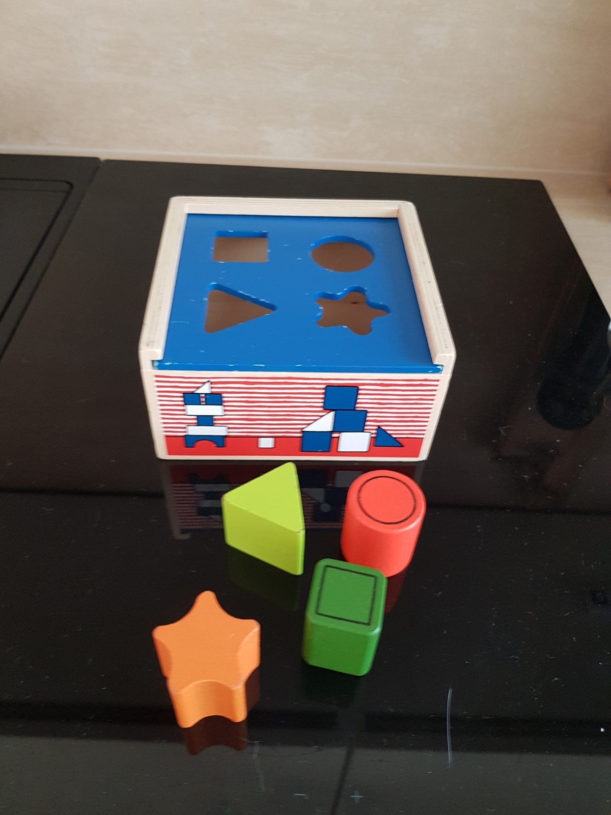 Houten vormen, Kinderen en Baby's, Speelgoed | Houten speelgoed, Ophalen of Verzenden, Zo goed als nieuw