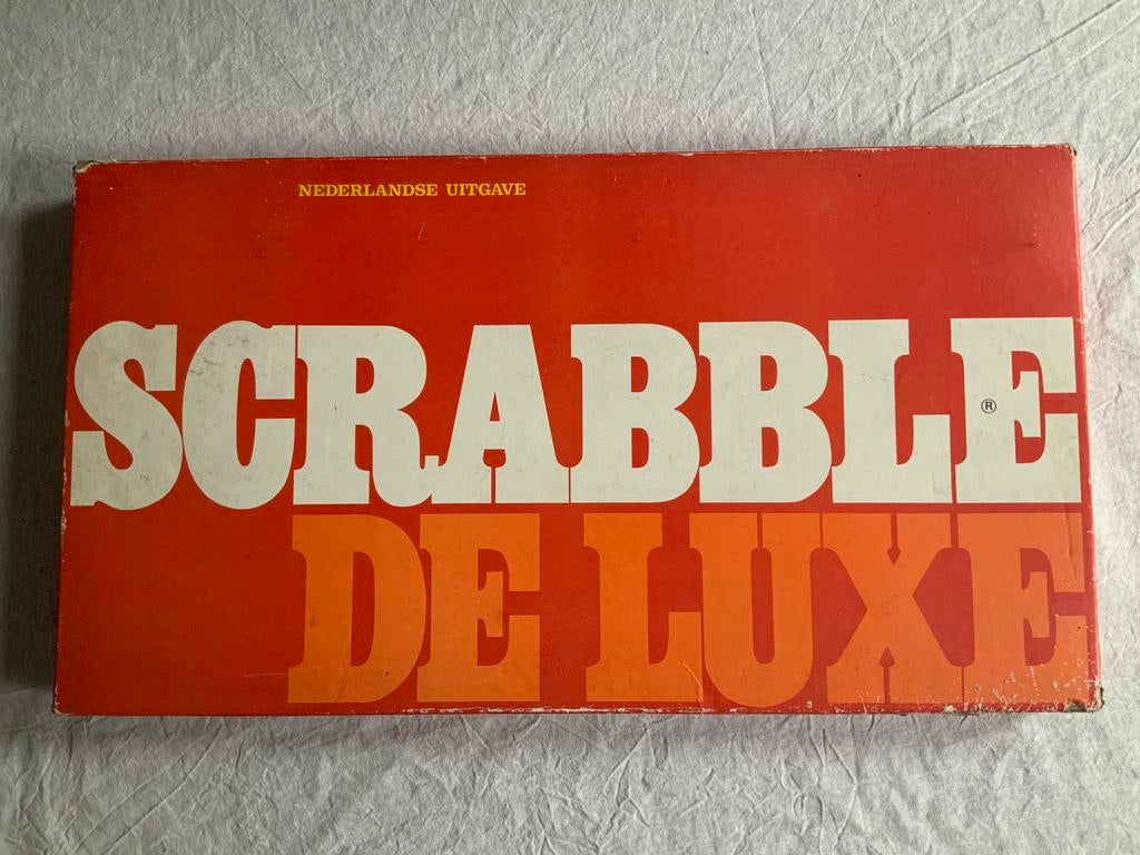 Scrabble DeLuxe, Hobby en Vrije tijd, Gezelschapsspellen | Bordspellen, Een of twee spelers, Ophalen of Verzenden, Gebruikt