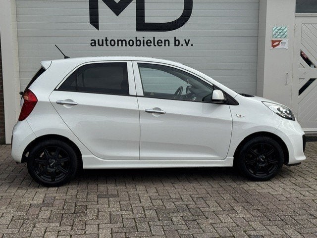 Kia Picanto 1.0 CVVT X-treme-LED-2e eigenaar -Climate -Leder, Auto's, Euro 5, Gebruikt, Zwart, 400 kg