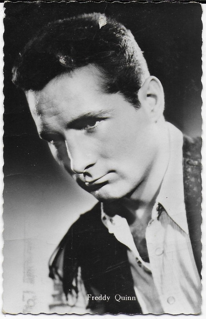 Sus34 Oude Gelopen Ansichtkaart / fotokaart Freddy Quinn, Verzamelen, Ophalen of Verzenden, 1960 tot 1980, Gelopen