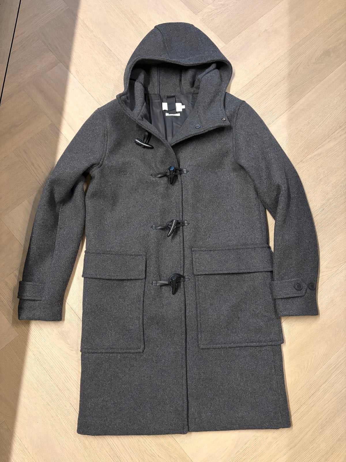 Kiomi Duffle Coat - Grijs - Maat S, Ophalen of Verzenden, Zo goed als nieuw, Kiomi, Grijs