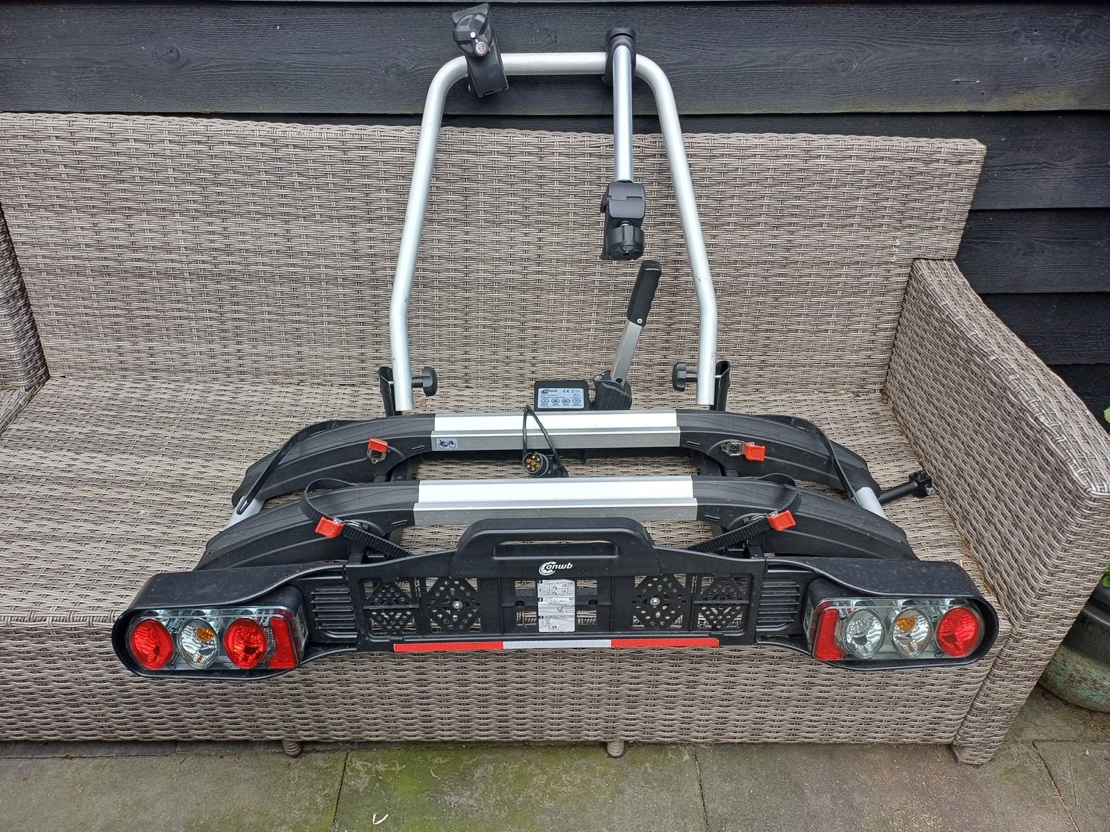 ANWB Touring II Fietsendrager voor 2 E-bikes, Ophalen of Verzenden, Zo goed als nieuw, 2 fietsen, Trekhaakdrager
