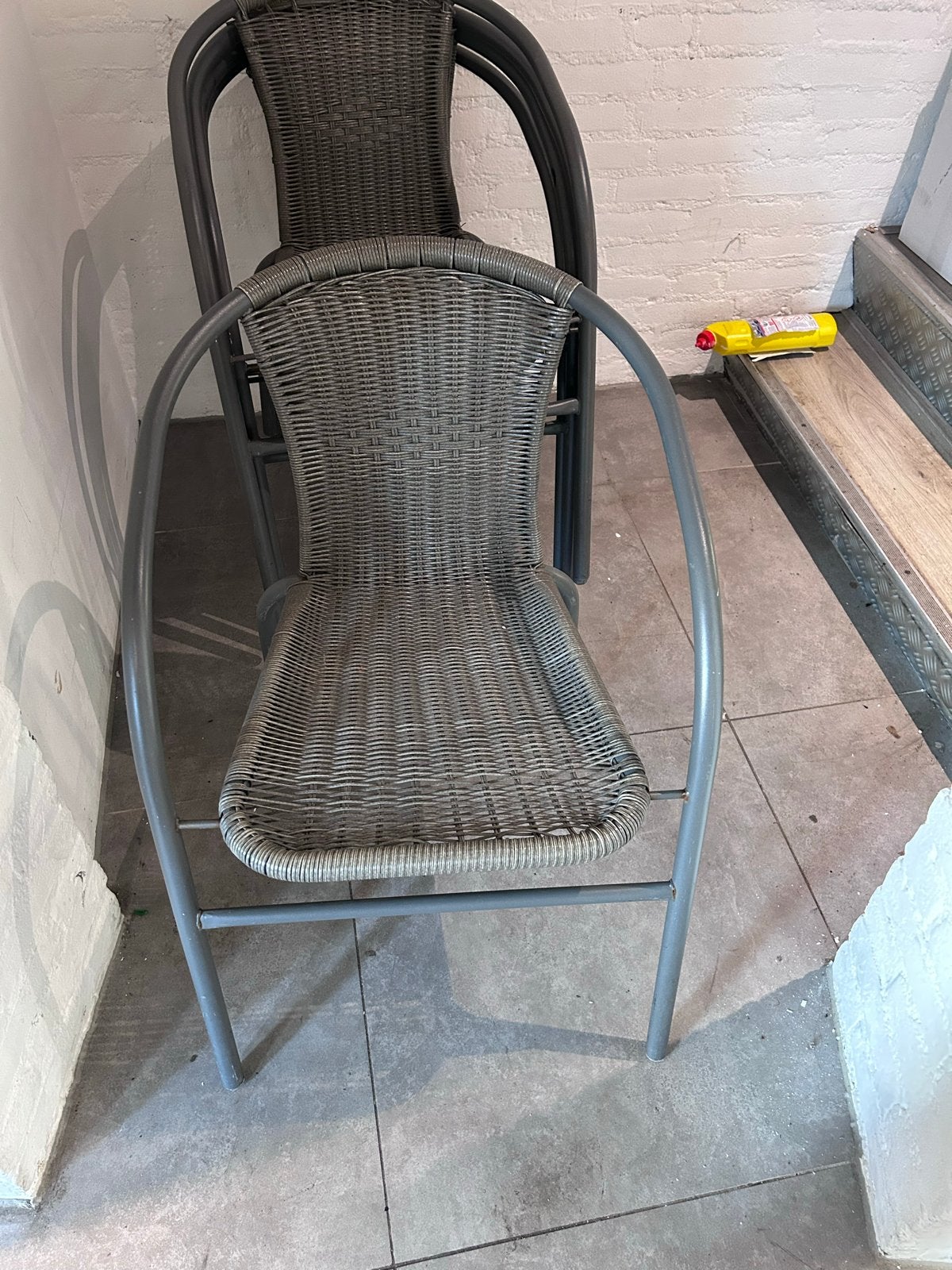 Stapelbare tuinstoelen (20) - Wicker en metaal