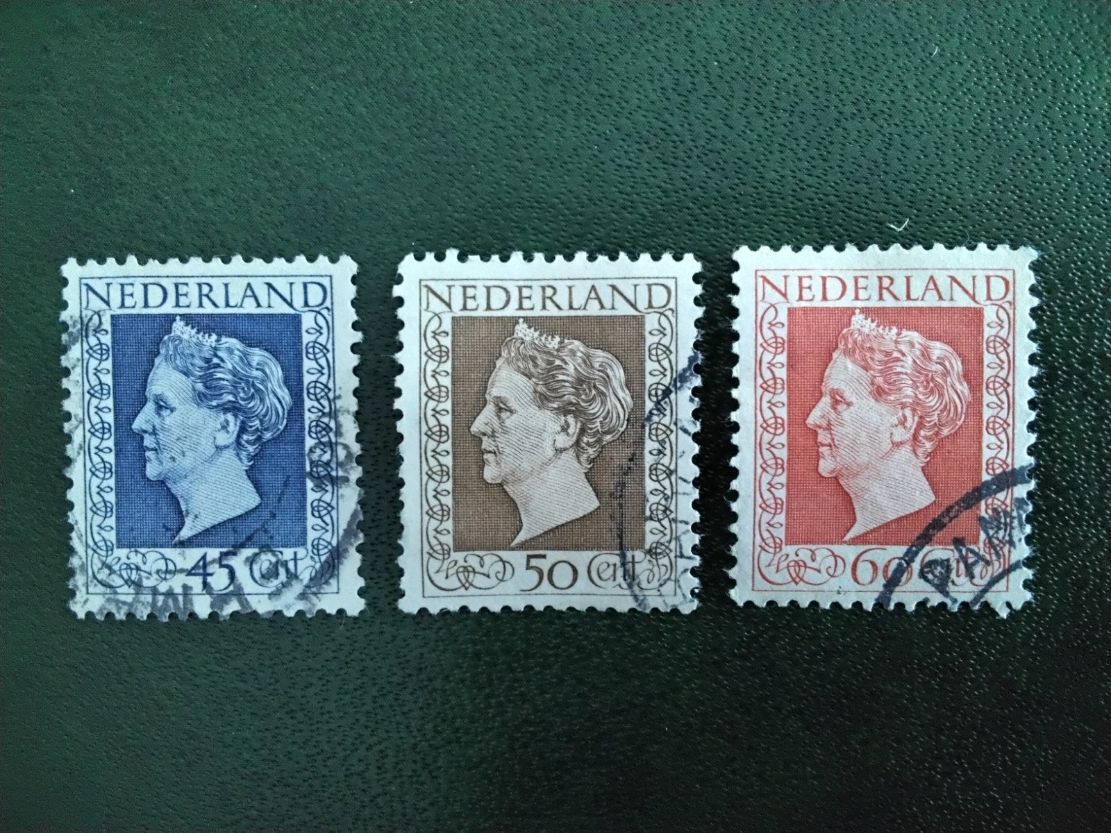 487 - 488 - 489 NVPH Koningin Wilhelmina 1948 gestempeld, Postzegels en Munten, Postzegels | Nederland, Verzenden, Na 1940, Gestempeld