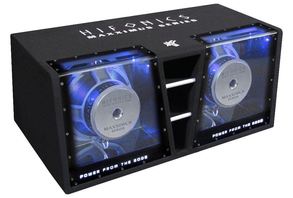 Hifonics MAXXIMUS MXZ12DUAL 2x12 inch 2000W RMS Subwoofer, Auto diversen, Autospeakers, Audio Design, Nieuw, Am Breilingsweg 3, 76709 Kronau, Duitsland