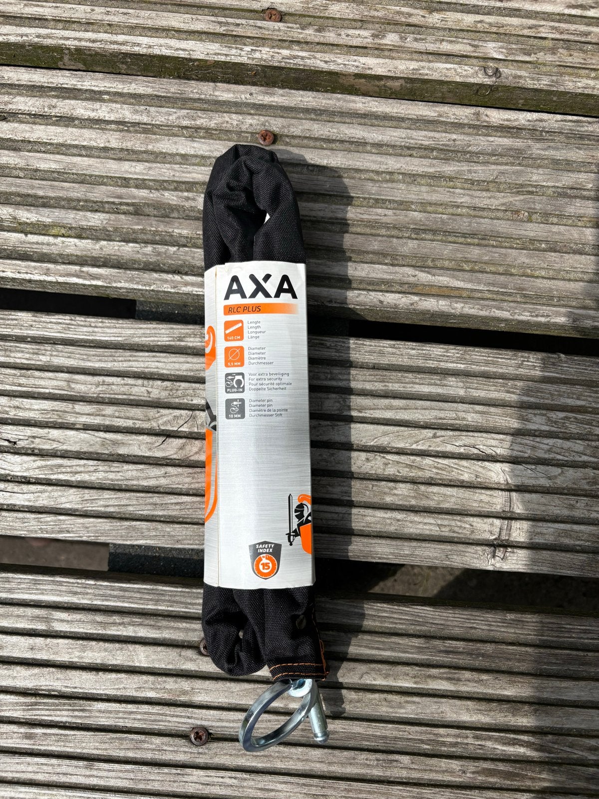 2x AXA RLC Plus Kettingslot/insteekslot  - 140 cm2x, Ophalen, Nieuw, Kettingslot