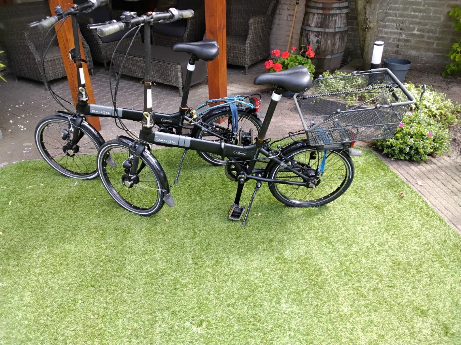2 vouwfietsen Dahon Vitesse 20 inch, incl. 1 mandje en 2 tas, Ophalen, 20 inch of meer, Velgrem, Versnellingen