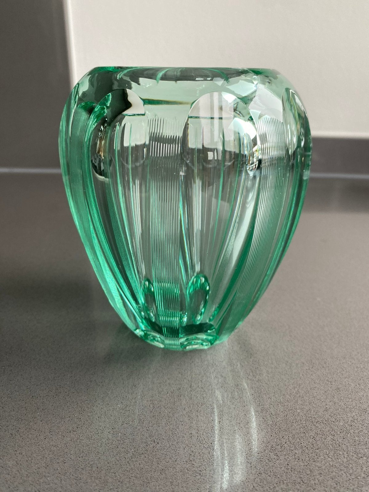 Art Deco vaas vm Val Saint Lambert dikwandig zwaar topstaat, Ophalen of Verzenden