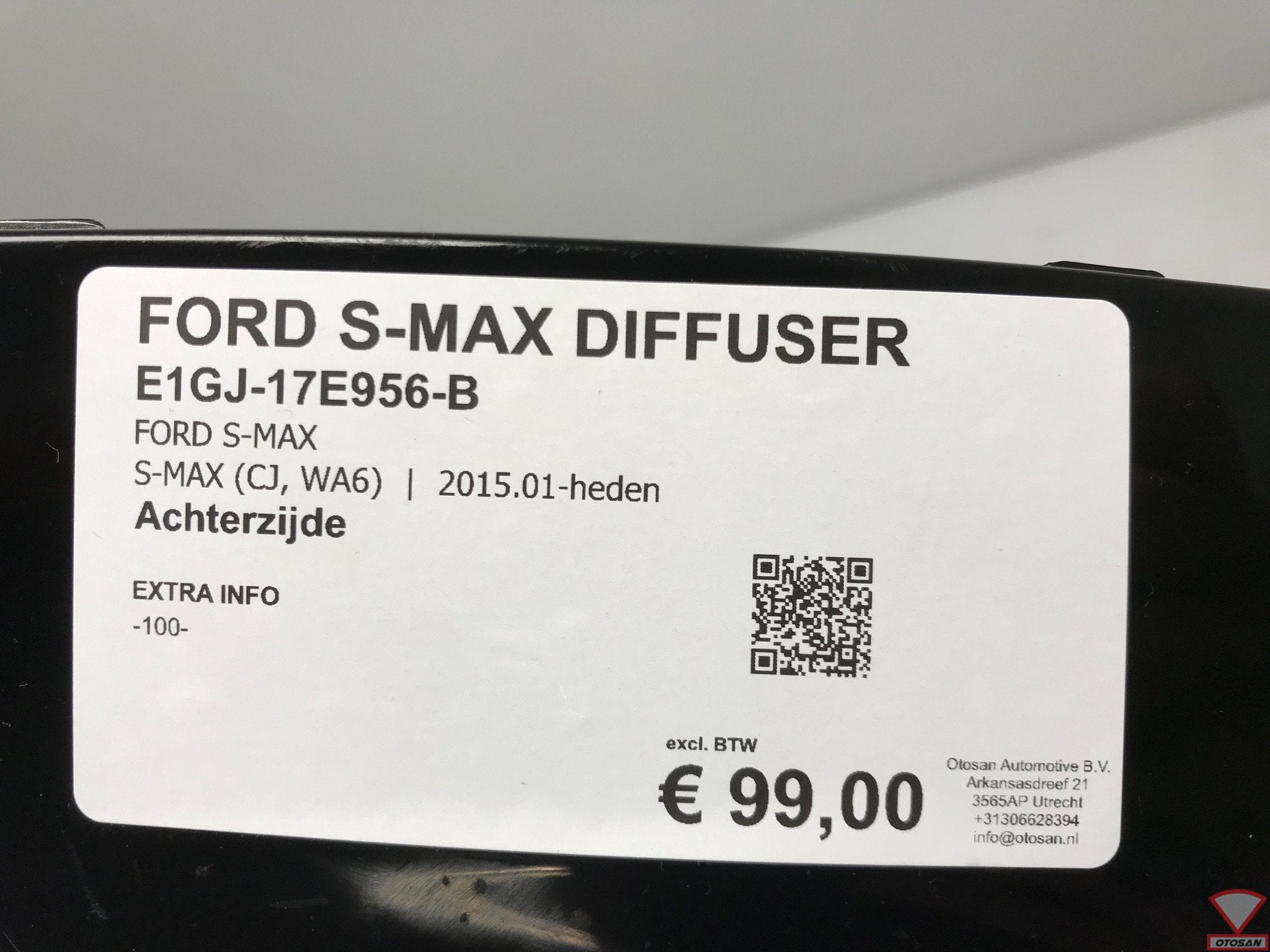Ford S-MAX Titanium Diffuser Achterbumper PDC E1GJ-17E956-B, Gebruikt, Info@ford.com, Ophalen of Verzenden, Ford