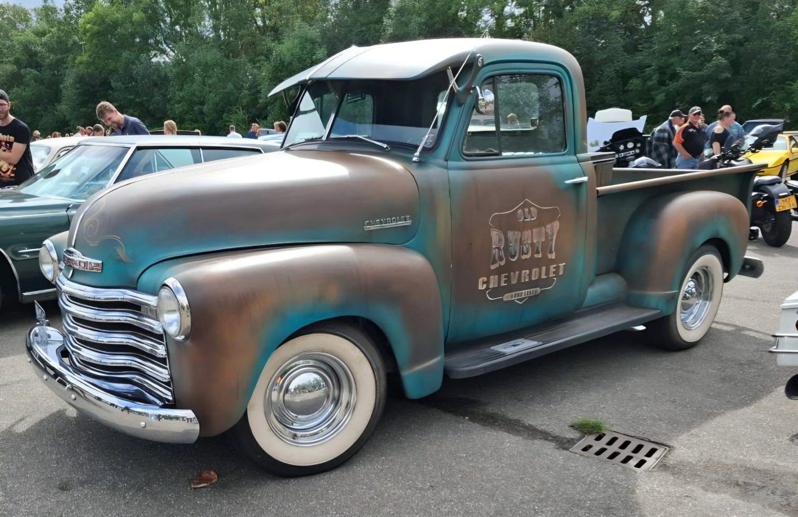 Chevrolet 3100 '51 V8, 1693 kg, Chevrolet, Geïmporteerd, Groen