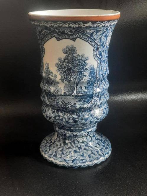 Flamand vaas , Villeroy en Boch, Ophalen of Verzenden, Gebruikt, Blauw