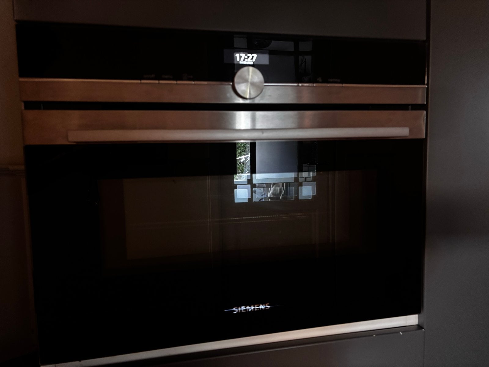 Siemens Inbouw Combi-oven met Magnetronfunctie, Ophalen, 45 tot 50 cm, Gebruikt, Hete lucht