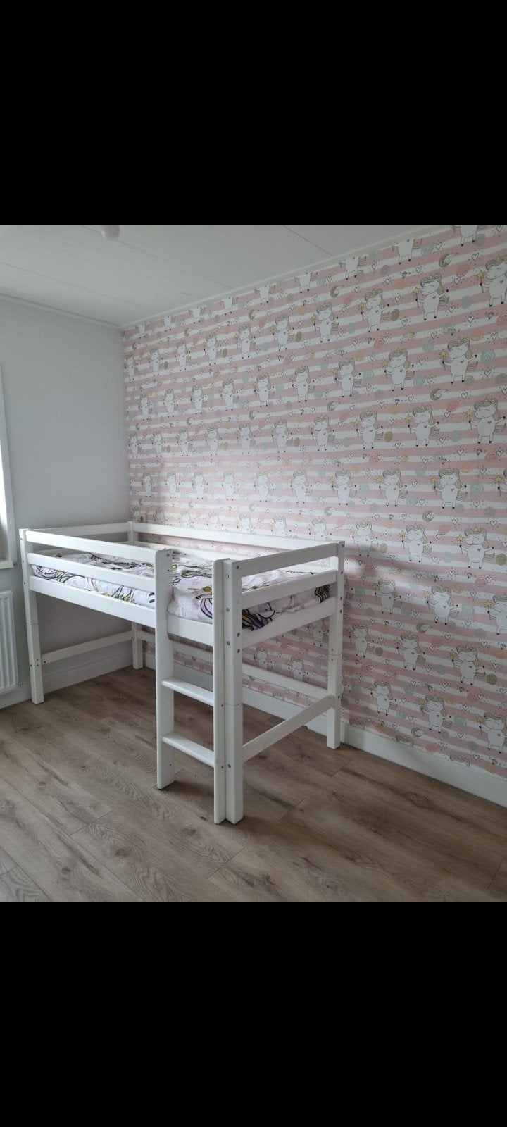 Hoppekids halfhoogslaper peuterbed, Ophalen, Gebruikt, Hoogslaper of Stapelbed, 70 tot 85 cm