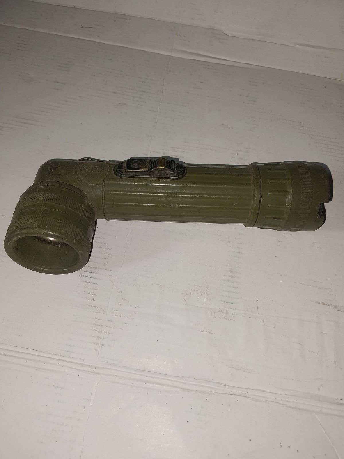 Vintage Militaire Zaklamp - Groen, met Kleurenfilters, Caravans en Kamperen, Ophalen of Verzenden