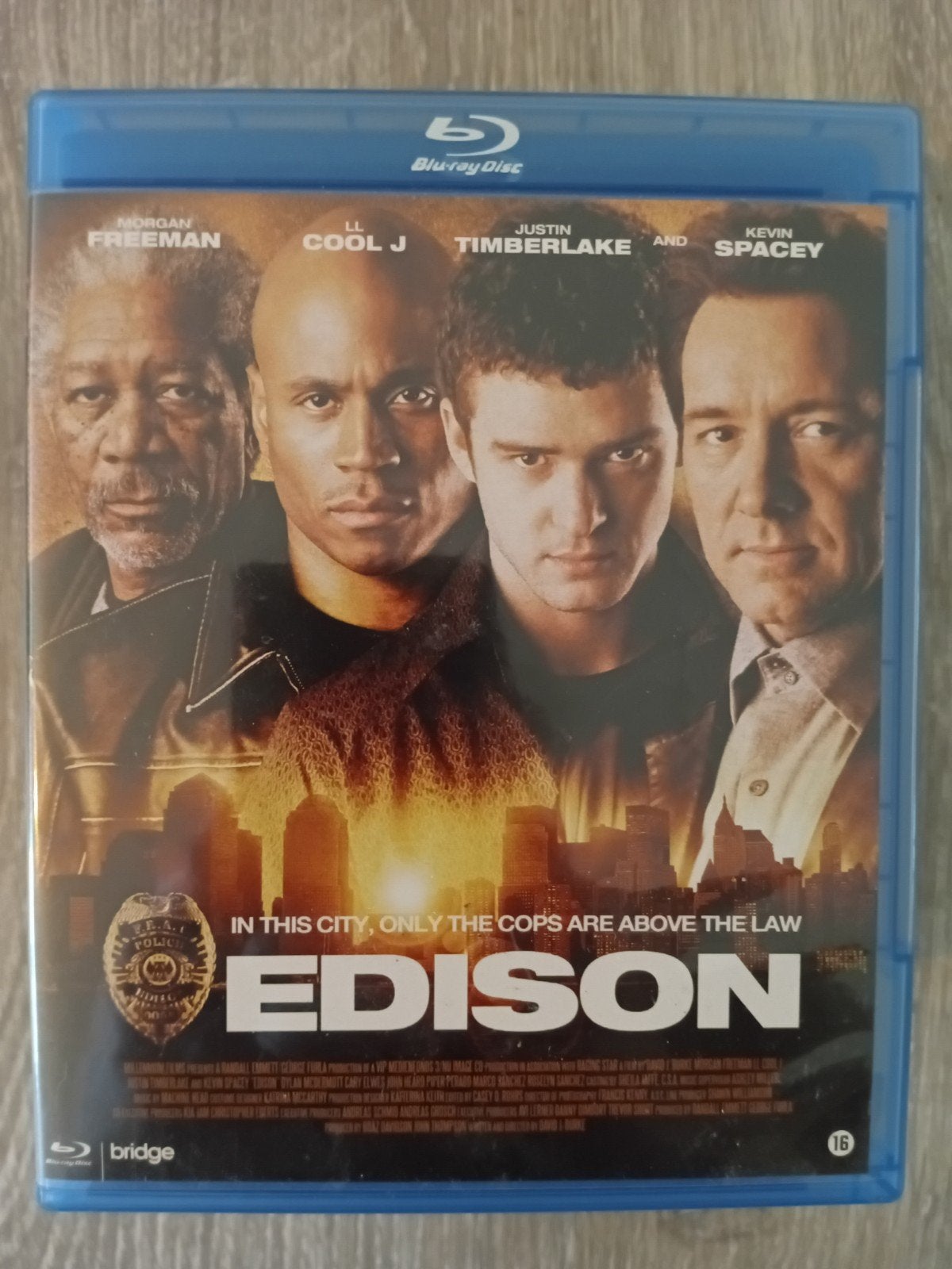 Edison Blu-ray - Actiethriller met Freeman, Bieber, Spacey, Engels, Vanaf 16 jaar, Nederlands, Film