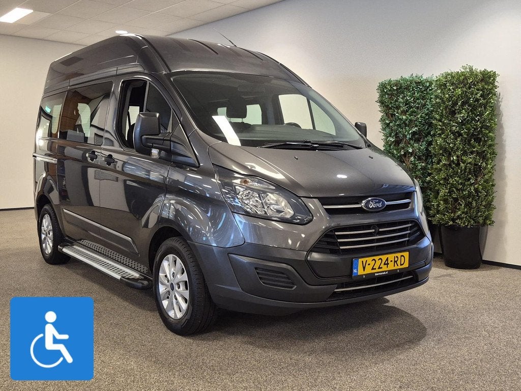 Ford Transit Custom L1H2 Rolstoelbus (airco achterin), Auto's, 12 maanden, Stof, Bedrijf, Ford
