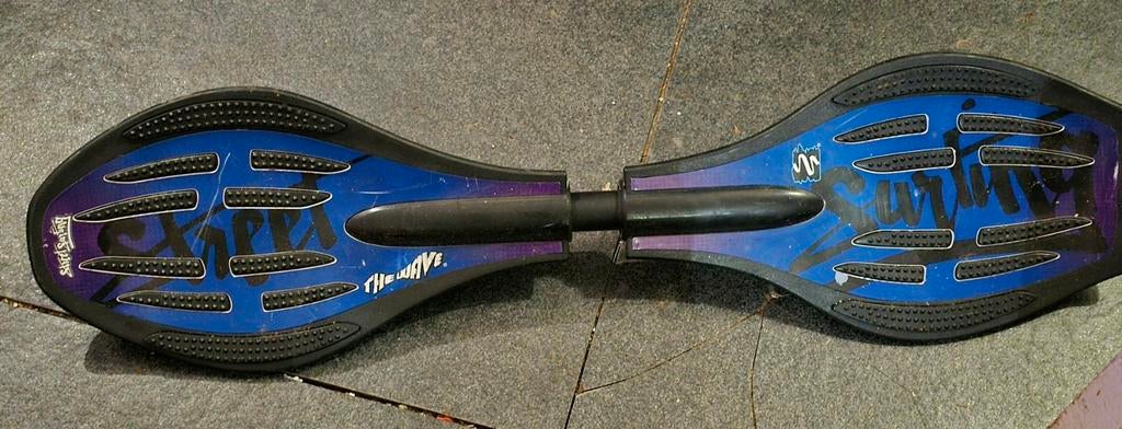 Waveboard - The Wave - Blauw/Zwart, Ophalen of Verzenden, Gebruikt, Waveboard