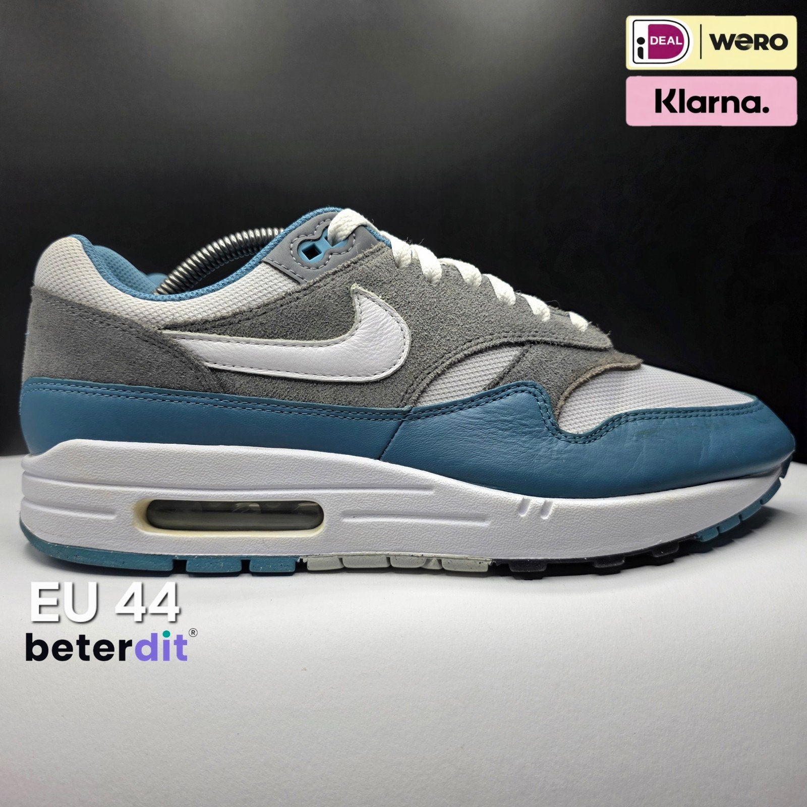 Nike Air Max 1 SC 'Noise Aqua' Maat: 44, Nike air max, Ophalen of Verzenden, Nike, Nike