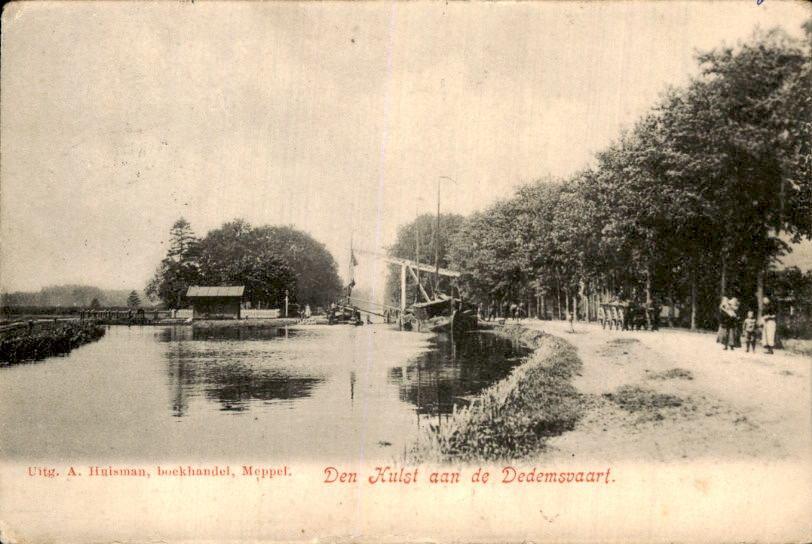 Meppel - Dedemsvaart - Den Hulst aan de Dedemsvaart, Ophalen of Verzenden, Voor 1920, Gelopen, Drenthe