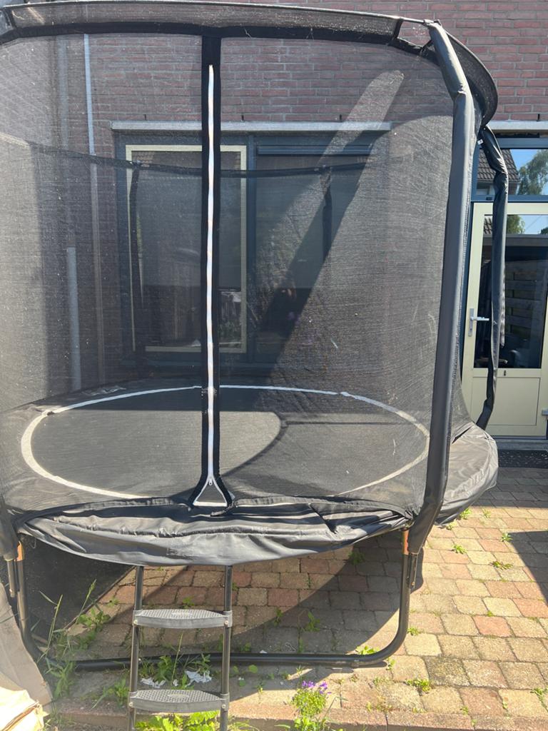 Virtu Trampoline premium met veiligheidsnet en ladder, Ophalen, Gebruikt