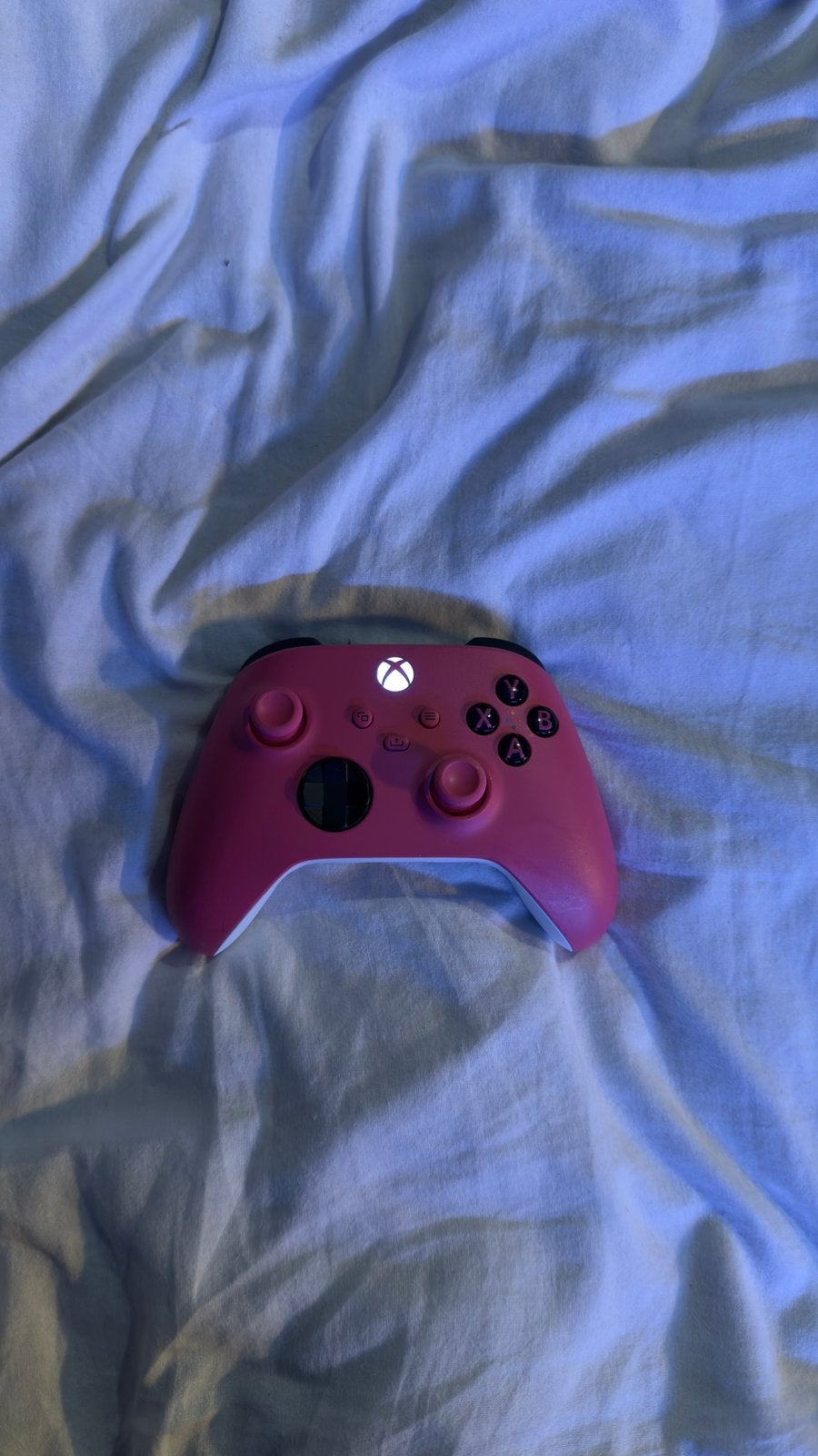 Xbox Wireless Controller roze/wit, Ophalen of Verzenden, Zo goed als nieuw, Controller, Xbox Original