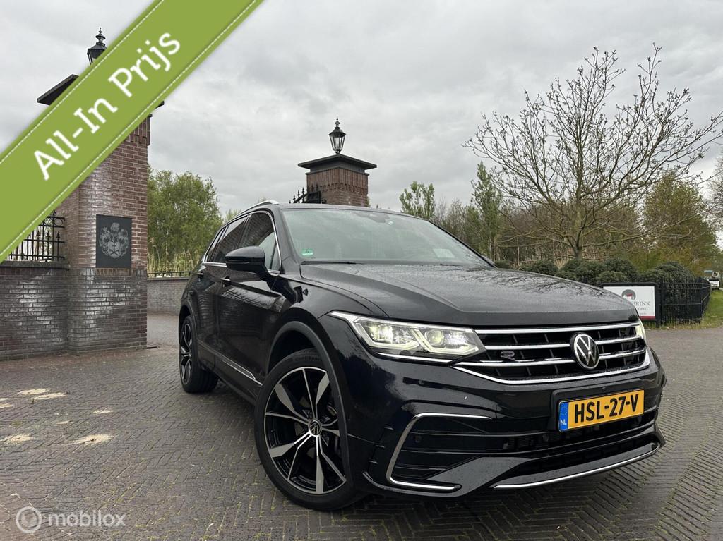 Volkswagen Tiguan 1.4 TSI eHybrid R-Line Trekhaak Pano✅, 4 cilinders, Met garantie (alle), Leder en Stof, Zwart