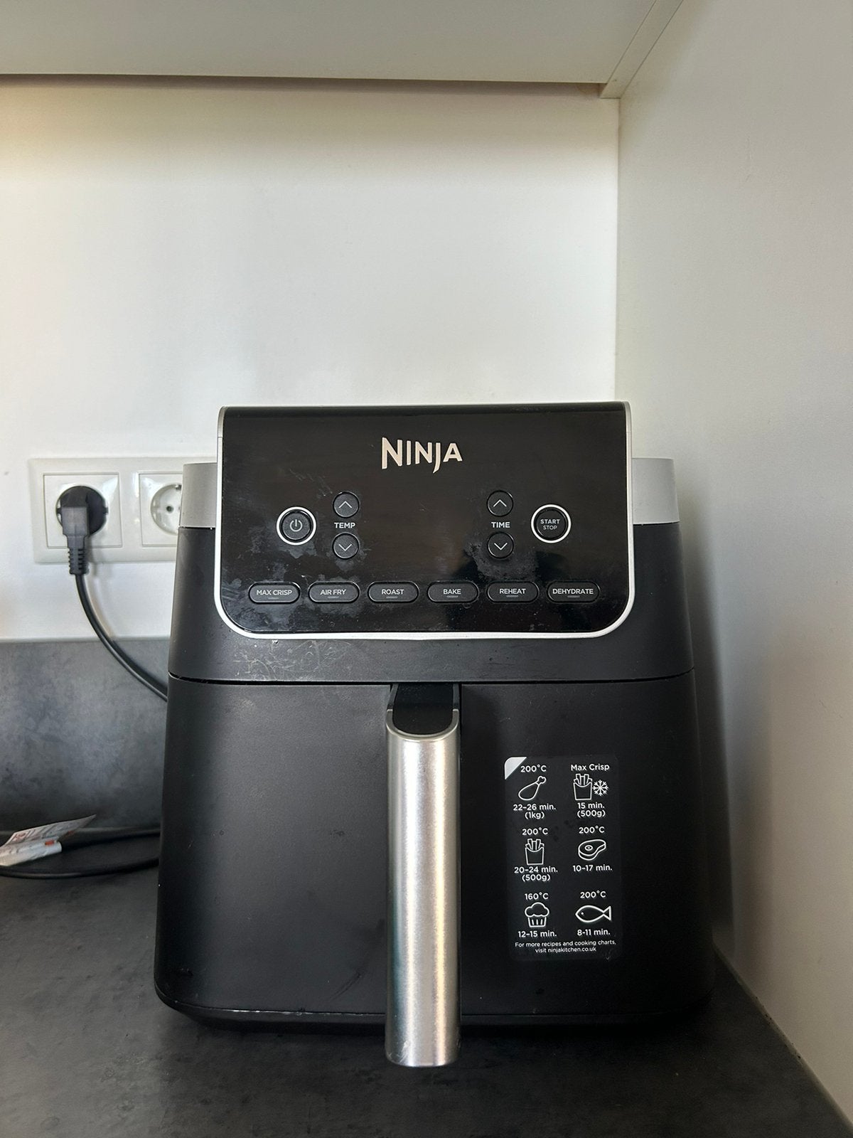 Ninja Air Fryer MAX PRO 6.2L, Ophalen, Zo goed als nieuw, Airfryer