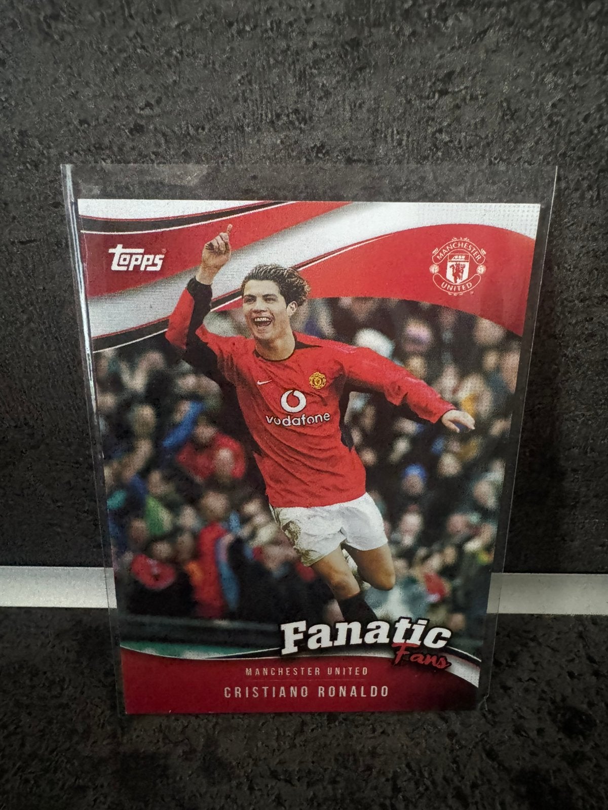 Cristiano Ronaldo (man utd) topps fanatic fans, Ophalen of Verzenden, Zo goed als nieuw, Plaatje