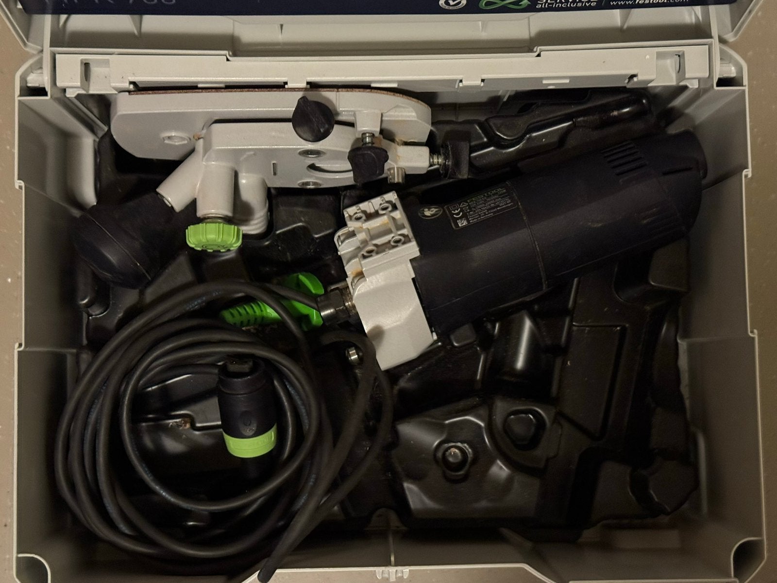 Festool MFK700 kantenfrees zgan, Doe-het-zelf en Verbouw, Verzenden, Zo goed als nieuw, Elektrisch, Bovenfrees