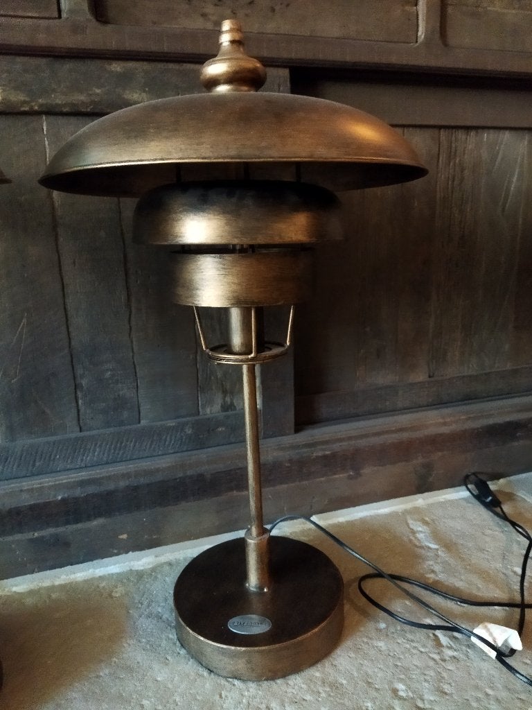2 Prachtige Lampen Goudkleur/Brons Riverdale, Overige typen, Goud, Inclusief lichtbron, Zo goed als nieuw