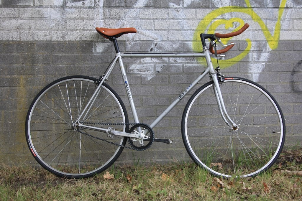 Gitane Single Speed Racefiets 60cm, Fietsen en Brommers, Fietsen | Racefietsen, Gebruikt, Staal, 57 tot 61 cm, Ophalen