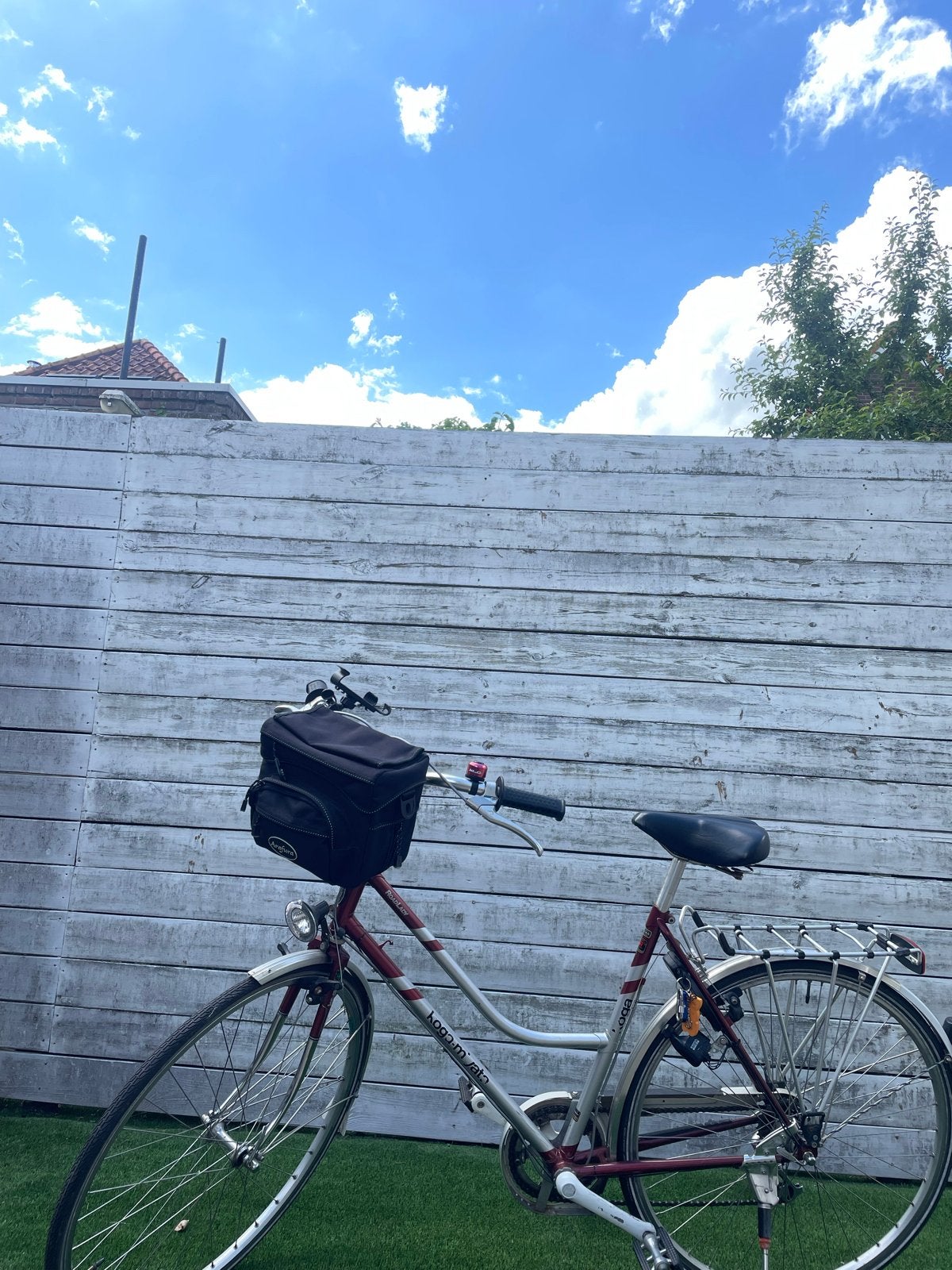 Koga Miyata Road Lady vintage fiets  bordeau rood, Ophalen, Velgrem, Koga Miyata, Minder dan 10 versnellingen