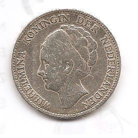 Nederland 1 zilveren gulden 1929, Postzegels en Munten, Munten | Nederland, Verzenden, Koningin Wilhelmina, Losse munt, Zilver