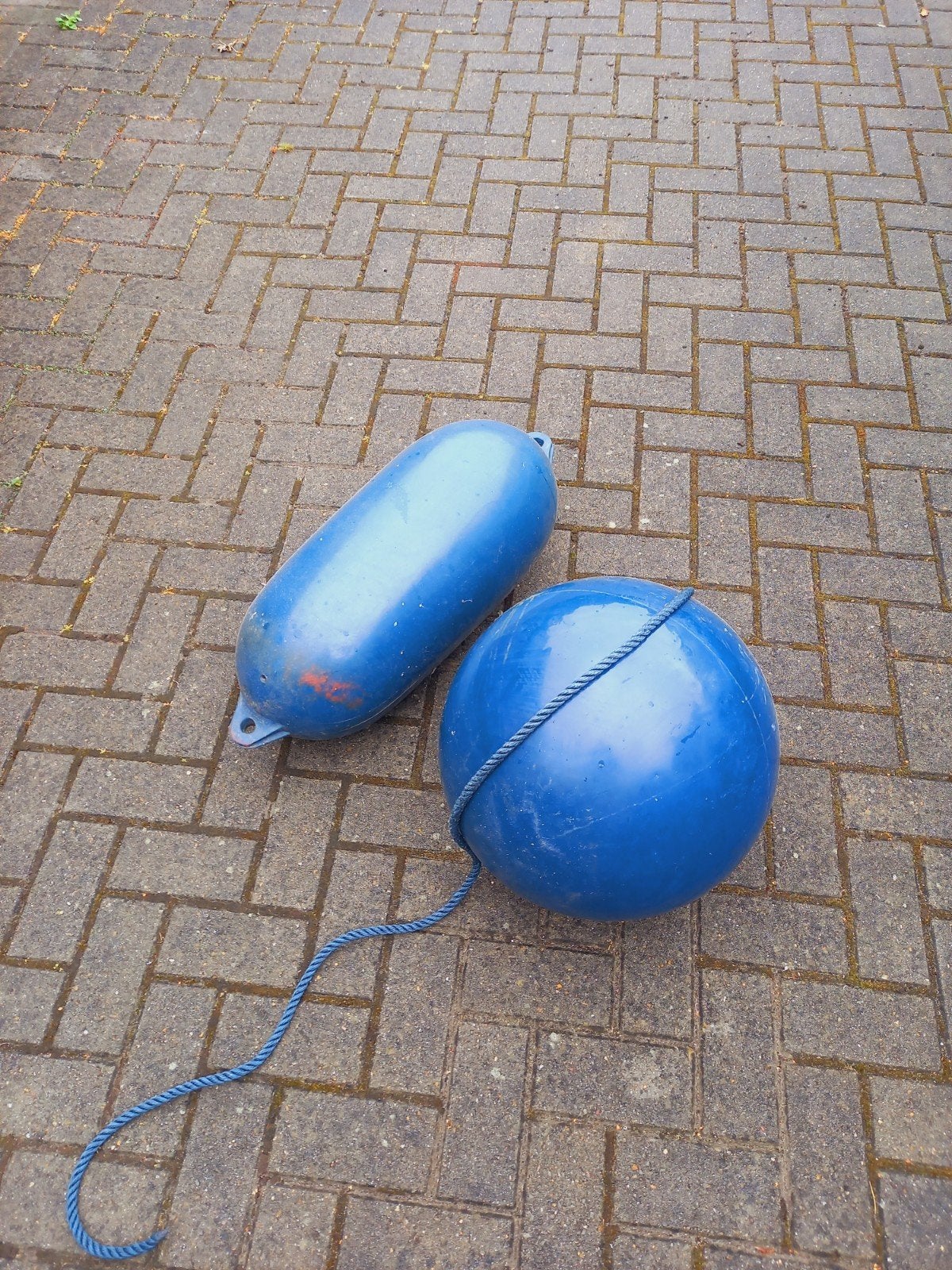 Stootwillen en boei - set van 2, Watersport en Boten, Ophalen of Verzenden, Gebruikt, Overige typen