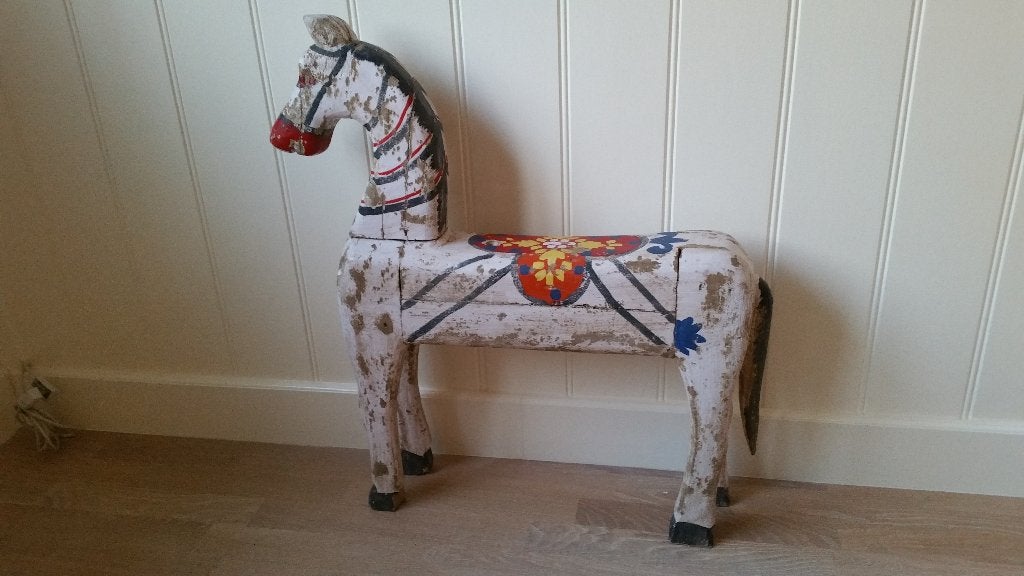 Oud houten paard, Antiek en Kunst, Ophalen