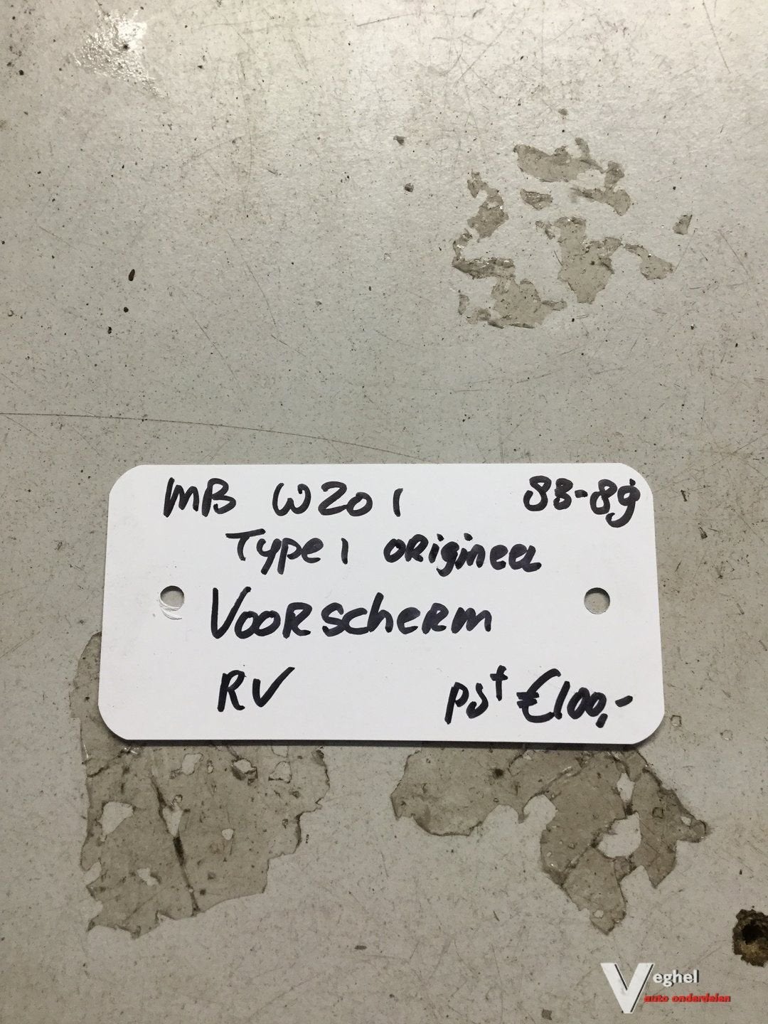 Mercedes W201  Type 1 Voorscherm  Rechtsvoor, Ophalen, Gebruikt, -, -