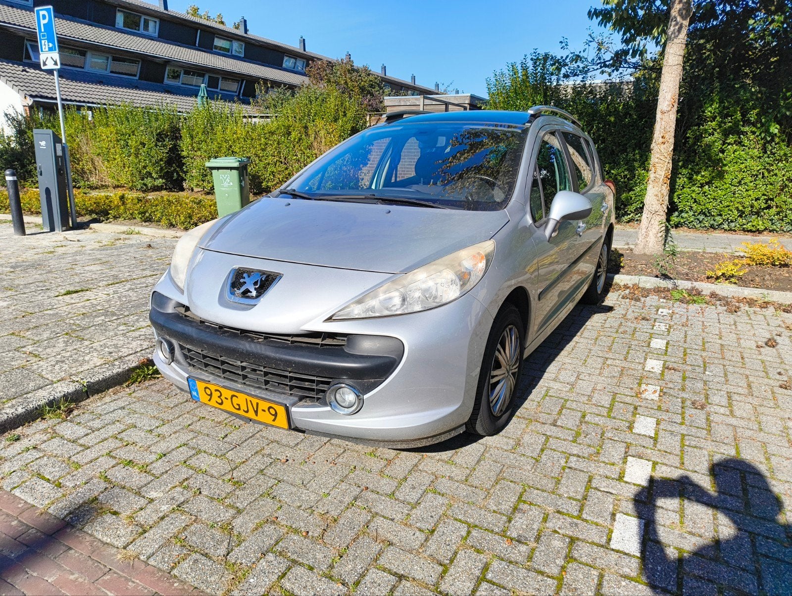 Peugeot 207 1.6 16V SW Outdoor 2008 Grijs, Voorwielaandrijving, Stof, Zwart, 4 cilinders