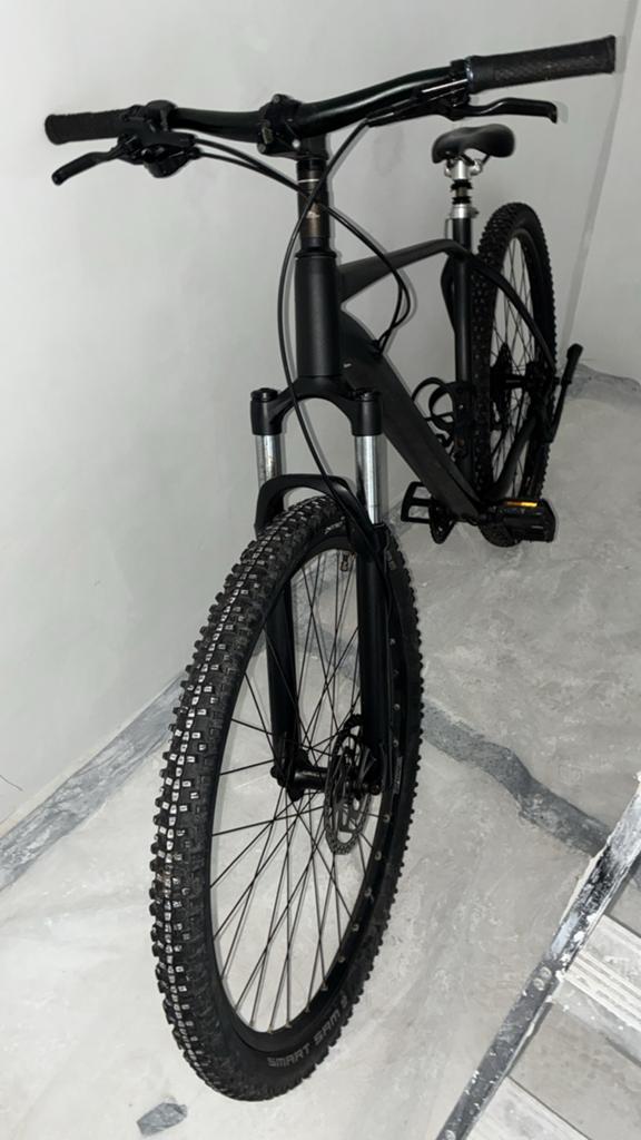 Bos cross Mountainbike Zwart - in prima conditie, Ophalen of Verzenden, Zo goed als nieuw, Mountainbike, Voorvork