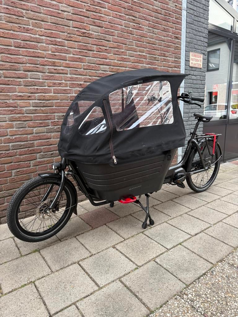 Batavus fier 2 bakfiets +/- 2000 kilometer GARANTIE+FACTUUR, Huif, Zo goed als nieuw, 2 kinderen, Ophalen